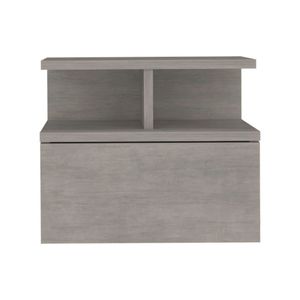 Mesita de noche flotante de hormigón gris para dormitorio Producto Flopini - Product Image 2