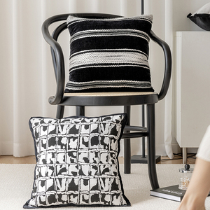 Origine Fabrication Personnalisée Maison Canapé Décoration Simple Moderne Géométrique Lombaire Jacquard <span class=keywords><strong>Housse</strong></span> de Coussin - Product Image 2