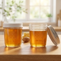 Bocaux de rangement en verre sans plastique avec couvercles hermétiques en bambou – Contenants modernes pour l'organisation de la cuisine (marché britannique)