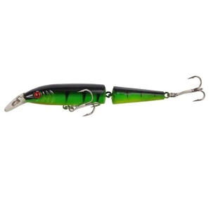 Leurre de pêche artificiel Synnex Minnow, appât dur, avec anneau fendu, rouge/rose/bleu/vert/jaune, flottant, en plastique, pour eau salée, sous-marin - Product Image 1