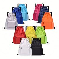Mochila Deportiva de Poliéster con Bolsillos, Impermeable, 23L, Portátil, para Compras, para Hombres y Mujeres, para Deportes al Aire Libre, Gimnasio, con Correa de Hombro de Nailon