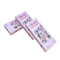 Boîte de maquillage pour cils personnalisée en gros, blanc pur, avec logo, recyclable, doublure en éponge, pelliculage mat, dorure à chaud/estampage/gaufrage