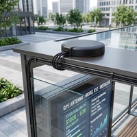Antenne de toit mobile 4G LTE GPS 3-en-1 Combo MIMO SMA pour toits de bus et kiosques numériques extérieurs – Antennes de communication