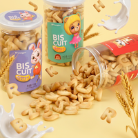 Biscuits éducatifs en forme d'alphabet pour enfants, biscuits d'apprentissage, biscuits durs pour le petit-déjeuner
