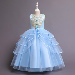 Children's Ball Gown Dress Sweetheart Neckline Pink Tulle Skirt Flower Girl Evening Wear For Girls Performance Costume - Product Image 2