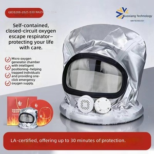 Respirateur d'évacuation d'incendie à diaphragme <span class=keywords><strong>vocal</strong></span> à 2 couches en silicone réutilisable, homologué CE, avec assistance respiratoire intelligente, expédition mondiale - Product Image 6