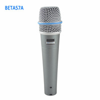 Microphone dynamique cardioïde professionnel filaire Beta57a avec connecteur XLR, anti-bruit, portable pour la parole et le chant