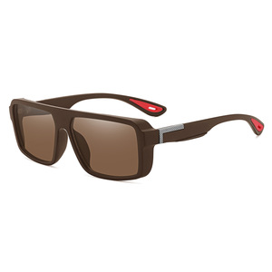 แว่นกันแดดปั่นจักรยานแฟชั่น unisex เลนส์โพลาไรซ์ Tac ป้องกันรังสียูวี 400 กรอบสี่เหลี่ยมสวมใส่สบาย น้ำหนักเบา เหมาะสำหรับกิจกรรมกลางแจ้ง - Product Image 6