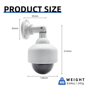Manufacturer Outdoor Waterproof <strong>Security</strong> Simulated <strong>Fake</strong> <strong>Camera</strong> CCTV Decoy Analog Dummy <strong>Camera</strong> with Blinking Flashing LED Light - Product Image 5