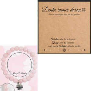 Quarzo rosa fatto a mano stile bohémien per bracciale con ciondolo a cuore Design di nicchia <span class=keywords><strong>gioielli</strong></span> regolabili per san valentino - Product Image 2