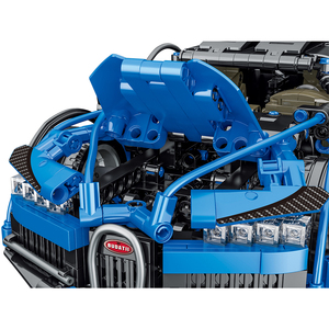Giocattolo educativo blu Super <span class=keywords><strong>Bugatti</strong></span> Building Block auto da corsa per bambini - Product Image 3