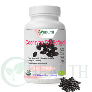Suplemento dietético para la salud Soluble en agua OEM Etiqueta privada Materia prima a granel Coenzima <span class=keywords><strong>Q10</strong></span> Cápsulas de gelatina blanda para el cuidado de la salud - Product Image 1