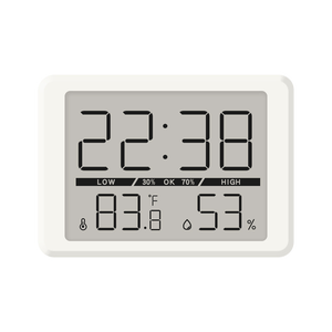 Reloj electrónico Delgado Minimalista Digital LCD Pequeño reloj despertador Temperatura multifuncional - Product Image 1