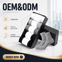 Vente en gros Chaussettes classiques formelles en coton pour hommes d'affaires Chaussettes noires en coton de haute qualité pour hommes Chaussettes habillées pour hommes