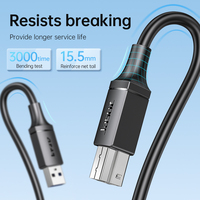 Cable de Carga Rápida USB 3.0 Tipo B Macho a Macho Jasoz Personalizado, 3A, con Blindaje Trenzado, Conductor de Cobre Puro y Revestimiento de PVC para Cámara e Impresora