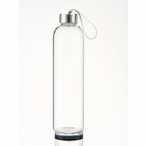 Custom Logo 500Ml High Borosilicate <b>Glass</b> <b>Water</b> <b>Bottle</b> With Bamboo Lid Quality Drinkware for Your Daily Needs - Product Image 4