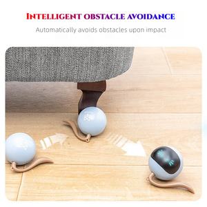 Penjualan Terbaik 2024 bola kucing otomatis berputar listrik USB interaktif mainan kucing - Product Image 6