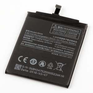 BN34แบตเตอรี่สำรอง3000mAh ของแท้สำหรับโทรศัพท์มือถือ <span class=keywords><strong>Xiaomi</strong></span> <span class=keywords><strong>Redmi</strong></span> 5A แบตเตอรี่ดิจิตอล - Product Image 1