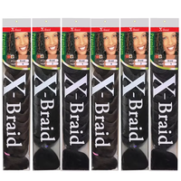Extensions de cheveux synthétiques tressées de 165g, texture Yaki, pour tresses au crochet, extensions naturelles en boîte pour femmes noires - Vente en gros