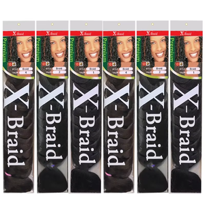 Estensioni per Capelli Sintetiche Intrecciate Texture Yaki 165g all'Ingrosso, Capelli Crochet Naturali per Donne di Colore - Product Image 1