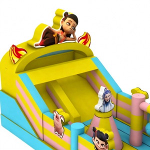 Château gonflable commercial personnalisé avec toboggan, en PVC durable, pour enfants, idéal pour les fêtes intérieures et extérieures, la location et les parcs d'attractions - Product Image 2