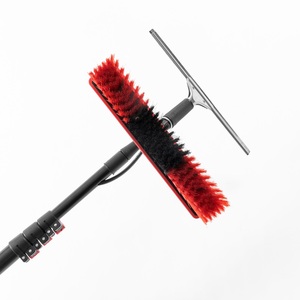 Xining Factory Outlet 36ft/10,8 metros Telescópico Aluminio Alimentado por agua Poste Cepillo con sistema de raspador para la limpieza de ventanas - Product Image 6