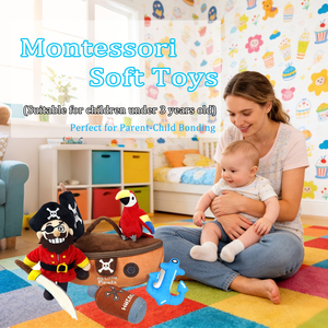 Juguetes de Peluche Montessori de Diseño Personalizado 2026, Serie Pirata para Niños, Productos Adorables con Múltiples Temas, Relleno de Algodón PP y Malla - Product Image 4