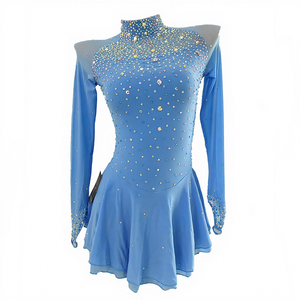 ice blue skater dress Solitaire Sweetheart Dress - Figure Skate Dress Teal main image 0