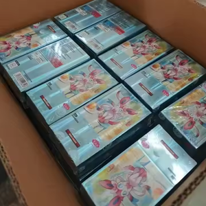 100% hộp thẻ giao dịch ptcg đích thực tcgeevee Album Tập 3 màu đỏ tím thẻ Gói Đá quý làm bằng quà tặng đồ chơi bằng giấy trong kho - Product Image 6
