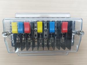 Ip20 मीटर बढ़ते उपकरण परीक्षण स्विच निकल प्लेटेड ब्रेस्टेंसीनेटेड ब्रेस्टअचेत पट्टी वर्तमान टर्मिनल 6 मिमी टर्मिनल ब्लॉक पीसी कवर - Product Image 3