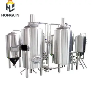 HongLin 1500 litre bira mayalama ekipmanı, bira makinesi imalatı 1500l/15hl bira fabrikası ekipmanları