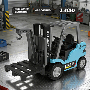Empilhadeira RC Mini Q Alloy HG4-243 - Barreira de Obstáculos, Controle 2.4G, Luz e Som, Ajuste de Velocidade, Demonstração Automática, Empilhadeira - Product Image 4