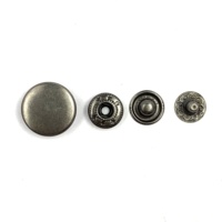Bouton en métal en acier inoxydable personnalisé en gros 655 #   Bouton-pression