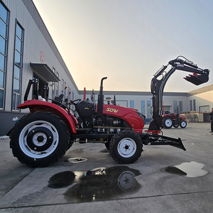 Tractor Agrícola de 40hp, 50hp, 60hp, 70hp <span class=keywords><strong>con</strong></span> Cortadora de Césped, Desbrozadora, <span class=keywords><strong>Remolque</strong></span> y Pala Excavadora 4x4 para Uso Agrícola - Product Image 2
