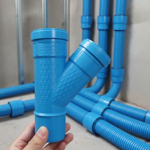 Raccord en T à 45 degrés en PP de haute qualité, durable, vente directe usine, silencieux 10 décibels pour chambres et hôtels - Product Image 1
