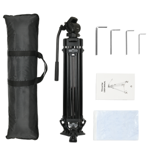 Trípode de cámara YITAI de 1,8 M y soporte de trípode profesional de alta resistencia, cabezal de bola y trípode portátil de aluminio para cámara de vídeo - Product Image 2