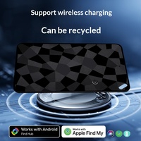 Nouveau Traceur GPS Intelligent Ultra-Mince Rechargeable à Longue Autonomie pour Portefeuille et Bagages, Compatible iOS et Android, Mini Traceur de Carte GPS