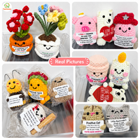 Vente directe usine : Jouets artisanaux originaux en laine crochetée à la main, en forme d'animaux (Dragon Fruit, Pastèque, Citron) et de fruits, à l'ambiance positive, pour le rugby