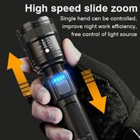 Linterna Táctica LED P50 Súper Brillante de 1000 Lúmenes, Portátil y Potente con 3 Modos, Impermeable para Acampar al Aire Libre