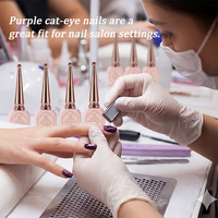 Gel magnétique HS Dream Peeping Cat Eye 10 couleurs sans HEMA ni TPO, compatible UV LED, conforme aux normes européennes pour le nail art