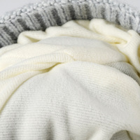 Bonnet d'hiver en tricot doublé polaire épais, couleur dégradée, chaud, pour temps froid, décontracté, pour activités de plein air et neige
