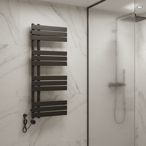 Radiateur portable pour serviettes, noir, 1 pièce, accessoire de salle de bain, styliste, noir, chauffe-serviettes, Service OEM - Product Image 6