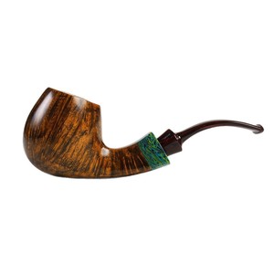 Muxiang Briar Wood Smoking Pipe Bent Type Handcrafted Tobacco Pipe For Men - Product Image 5