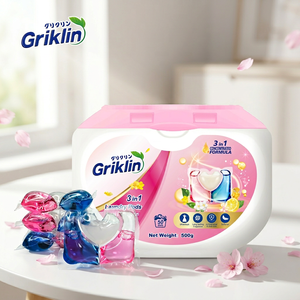 Griklin Capsules de <span class=keywords><strong>lessive</strong></span> jetables 3 en 1 écologiques concentrées en stock - Product Image 1