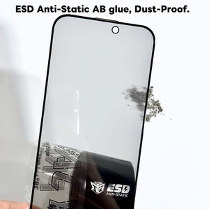 Protection d'écran en verre trempé 9H anti-espion et anti-statique OG ESD 28 degrés pour <span class=keywords><strong>iPhone</strong></span> 17 Air, 18 Pro Max, 16 - Product Image 5