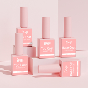 IPHF Caoutchouc Top & Base Coat Base Gel Sans Hema Et Top Coat Vernis À Ongles Uv Gel Top Coat No Wipe High Shine Diamond - Product Image 1
