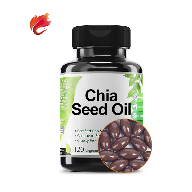Chia Seed Oil Heart Care Supplement Essence Softgels Soft Gels Soft Capsules