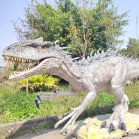 Dinosaurio Animatrónico Mecánico Más Famoso de Jurassic, D-Rex con Movimientos, Simulación, Modelo de T-Rex
