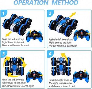 Pour les enfants, bateau télécommandé 2,4 GHz, monster truck étanche, voiture de cascade 4x4, véhicule télécommandé pour garçons et filles - Product Image 3