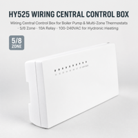 Boîtier de commande central pour câblage de chauffage 5 zones avec thermostat numérique intelligent, pour pompe de chaudière